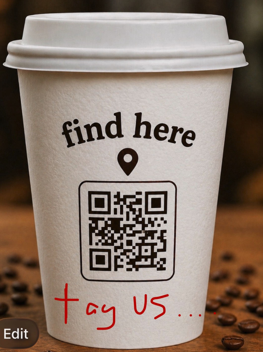 QR cup design
